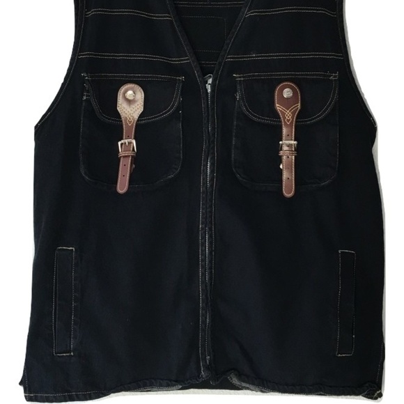 Paco Sports Motorcycle vest black with back pocket - Picture 2 of 8